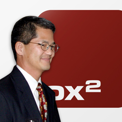Wandering Dave Rhee with OX2 logo